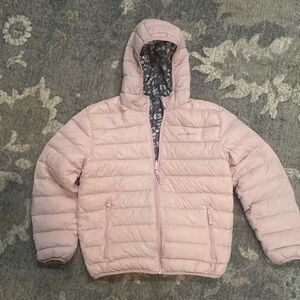 Like new Eddie Bauer Reversible Large 14/16 Pink Kids Girls Puffer Jacket